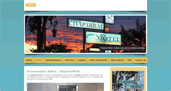 Desktop Screenshot of chaparralmotel.com